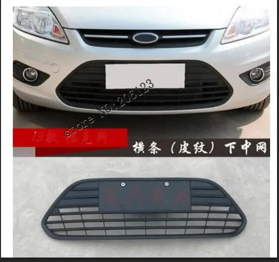 ABS Honeycomb Lacquer that Bake Up and Down Front Racing Grill Fit For Ford Focus sedan 4door 2009-2017 1PC