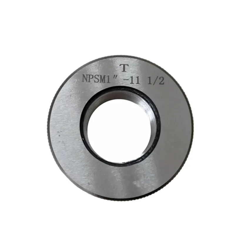 Calibrador de rosca de tubo cilíndrico, sistema americano, NPSM 1/8, 1/4, 3/8, 1/2, 1, 1/4, 2A, calibrador de anillo de rosca de tubo recto, go nogo O calibradores