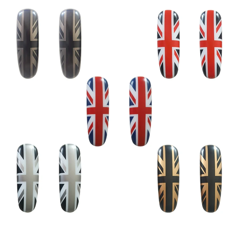 Car Inner Door Handles Cover Sticker For Mini Cooper Countryman R60 Union Jack Auto-Styling Decoration Acessories Parts 2Pcs/Set