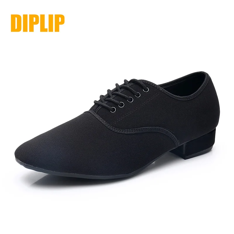 DIPLIP New Modern Men's Ballroom Dance Tango Flamenco Shoes Oxford Cloth  Dance Shoes Latin Dance Shoes