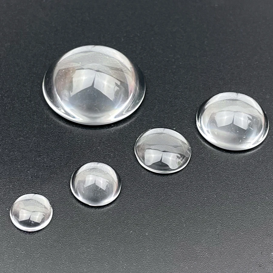 6mm 8mm 10mm 12mm 13mm 14mm 15mm 16mm 20mm 25mm 30mm 40mm Mini Optical Glass Lens Optics Plano Convex Condenser LED No Edge Lens