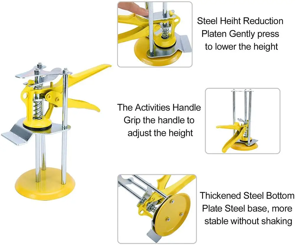 Portable Tile Height Adjuster Tile Locator Brick Precise Regulator Locator Wall Leveling Adjustment Elevating Construction Tool