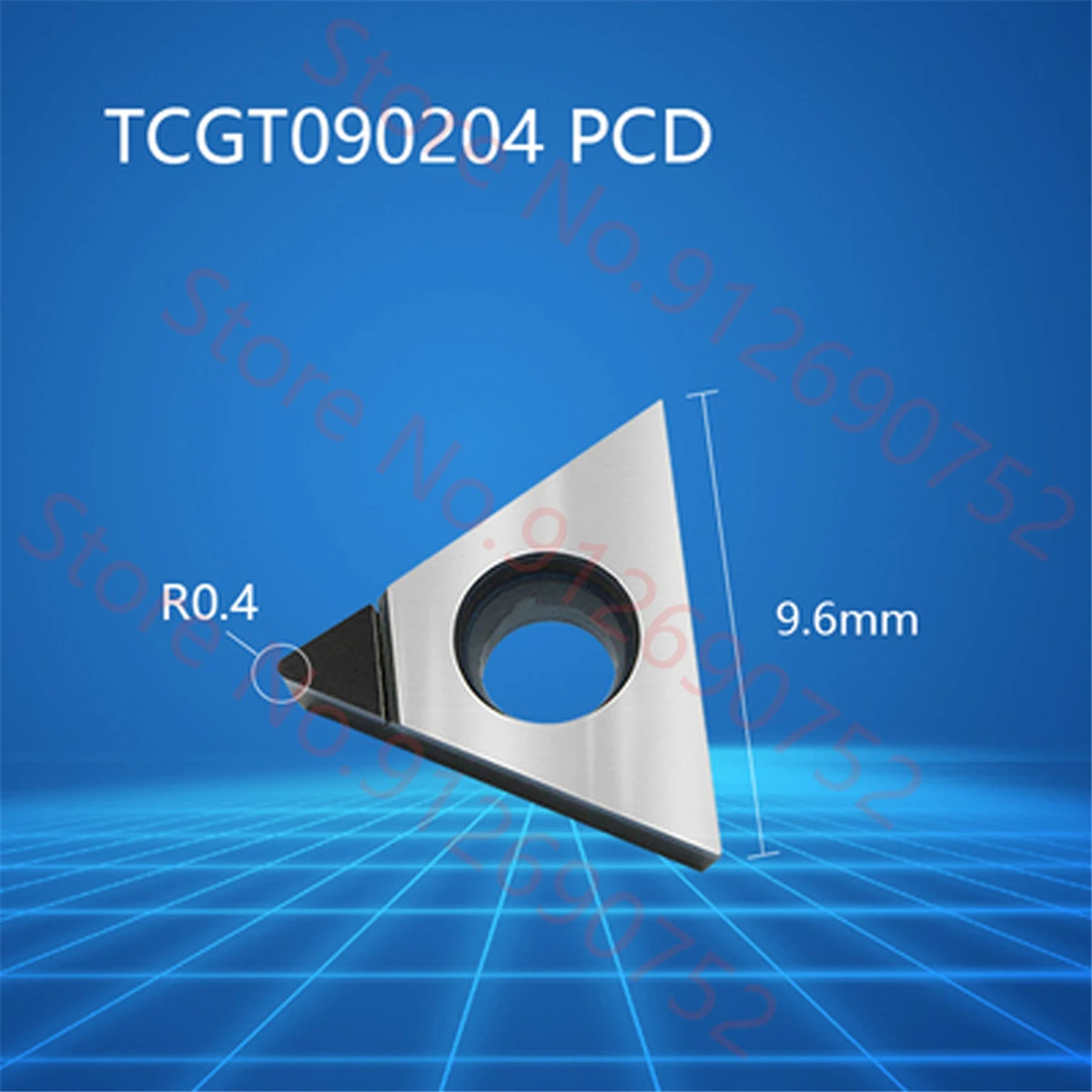 TCGT090202 TCGT090204 inserto in metallo duro PCD