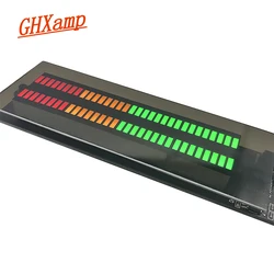 GHXAMP-AMPLIFICADOR Dual 32, indicador de nivel de espectro de música LED, doble canal, ritmo, volumen de luz, 117x29mm, reacondicionamiento de coche de pilar A