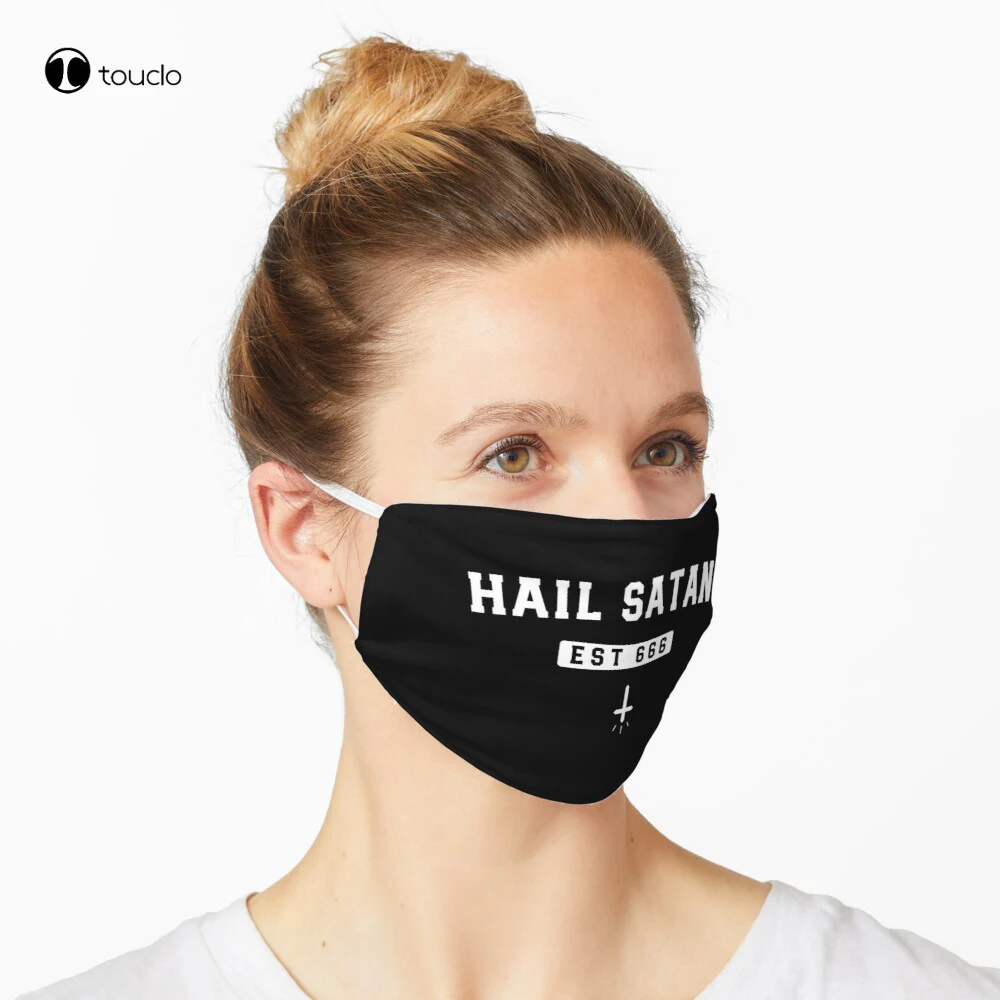 

Hail Satan EST 666 Mask Face Mask Filter Pocket Cloth Reusable Washable