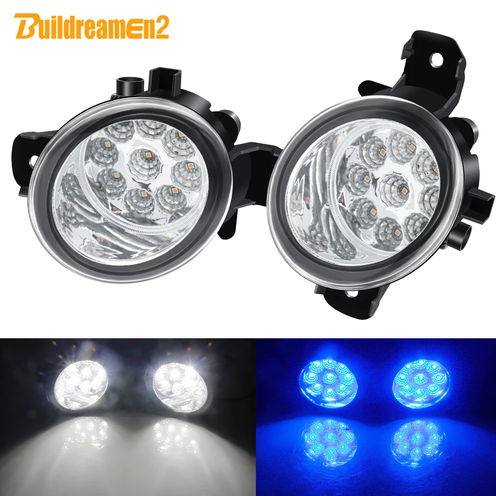 2 X Car Fog Light Assembly LED Daytime Running Lamp DRL 12V For Renault Clio Laguna Koleos Thalia Espace Modus Master VelSatis