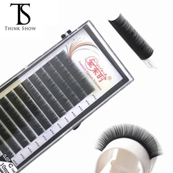 NEWCOME 12Rows/lot Premium Eyelash Extension Single Mix Length Classic Individual Eyelashes False Eyelashes Mink Lash Extension