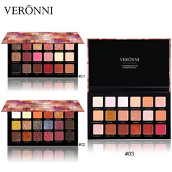 VERONNI Eyeshadow Makeup Palette Glitter Palette 18 Color Eyeshadow Pallete Waterproof Matte Eyeshadow Shimmer Cosmetics тени