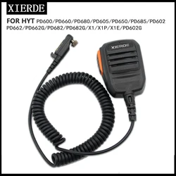 Micrófono de mano PTT para walkie-talkie HYT Hytera PD600, PD602, PD605, PD662, PD665, PD680, PD682, PD685, X1p, X1e