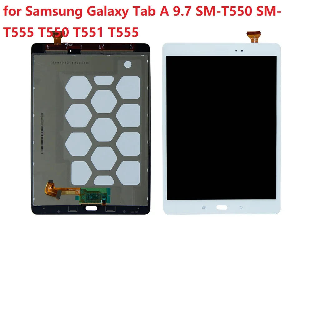 ЖК-дисплей 9,7 дюйма для Samsung Galaxy Tab A 9,7, женская модель T550, T551, T555 + цифровой преобразователь сенсорного экрана в сборе