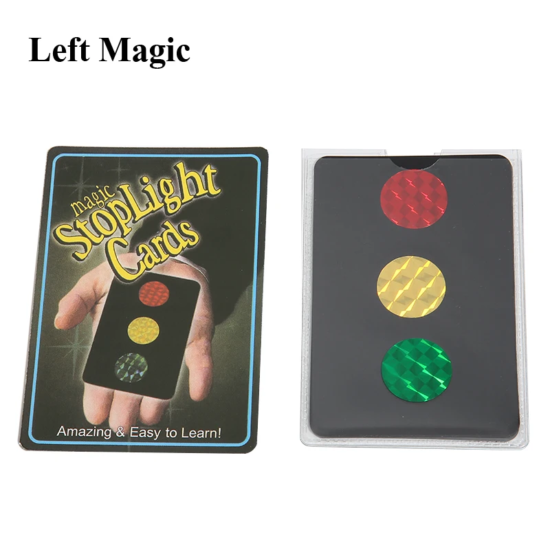 Magic Stoplight Cards Magic Tricks Stage Card Close Up Magic Trick Props Magician Toys For Children Gifts