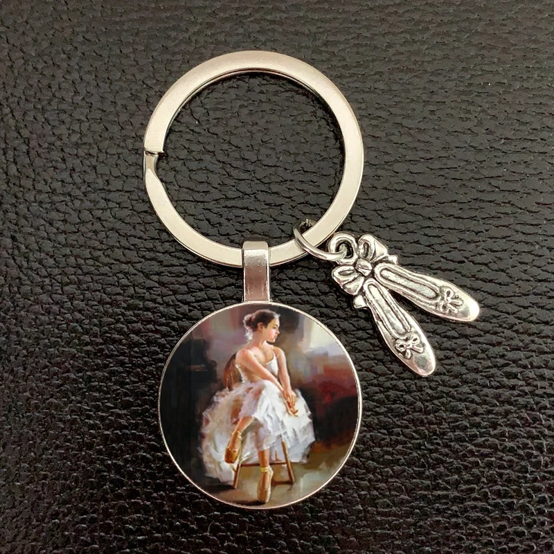 Argentine Social Dance Keychain Tango, Waltz, Ballet Dancer Figure Silhouette Keychain Male Female Jewelry
