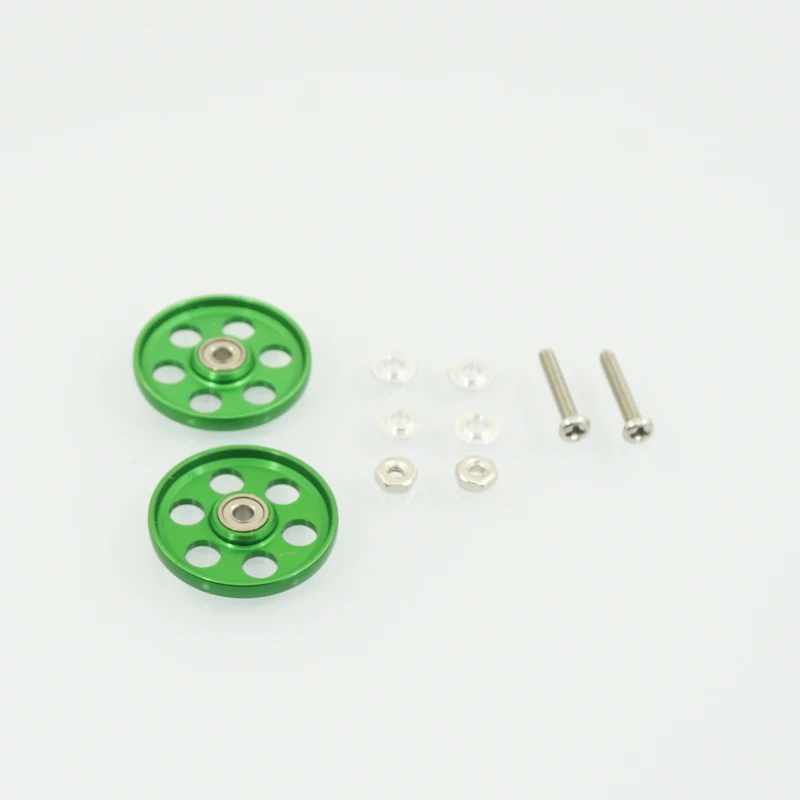 MINI 4WD self-made tamiya parts aluminium alloy 19mm 6 holes rollers 10color 1 set price