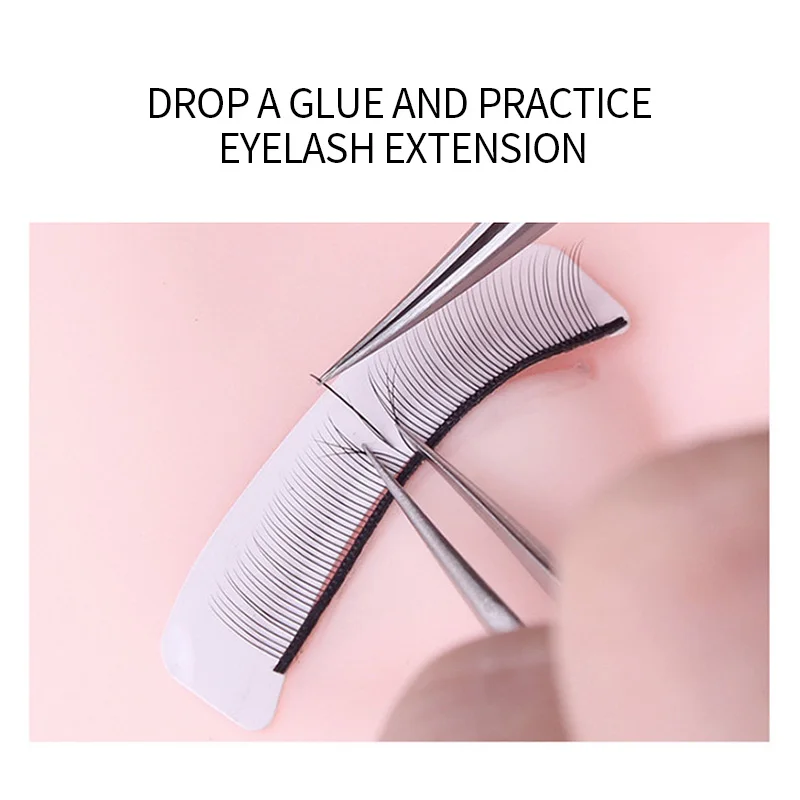 Practice Eyelash Extension For Beginners Training Teaching Lashes For Eyelashes Extensions Glue Makeup Practice False Eyelashes