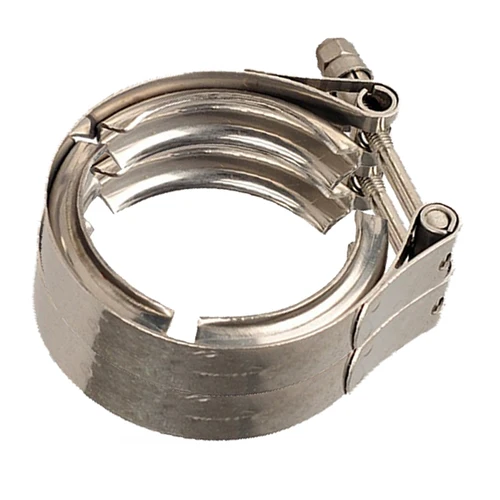 Imagen 2 del producto ZUCZUG de 1,5 pulgadas a 6,0 pulgadas SS304 Abrazadera de banda en V de escape resistente a la temperatura antioxidante (solo abrazadera, sin brida incluida)