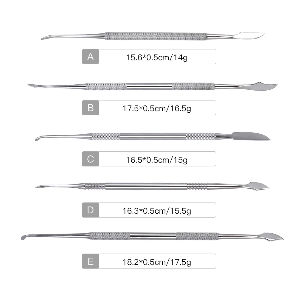 AZDENT 10pcs/Set Dental Sculpture Knife Dentistry Spatula Plaster Knife Stainless Steel Versatile Teeth Wax Carving Tool Set