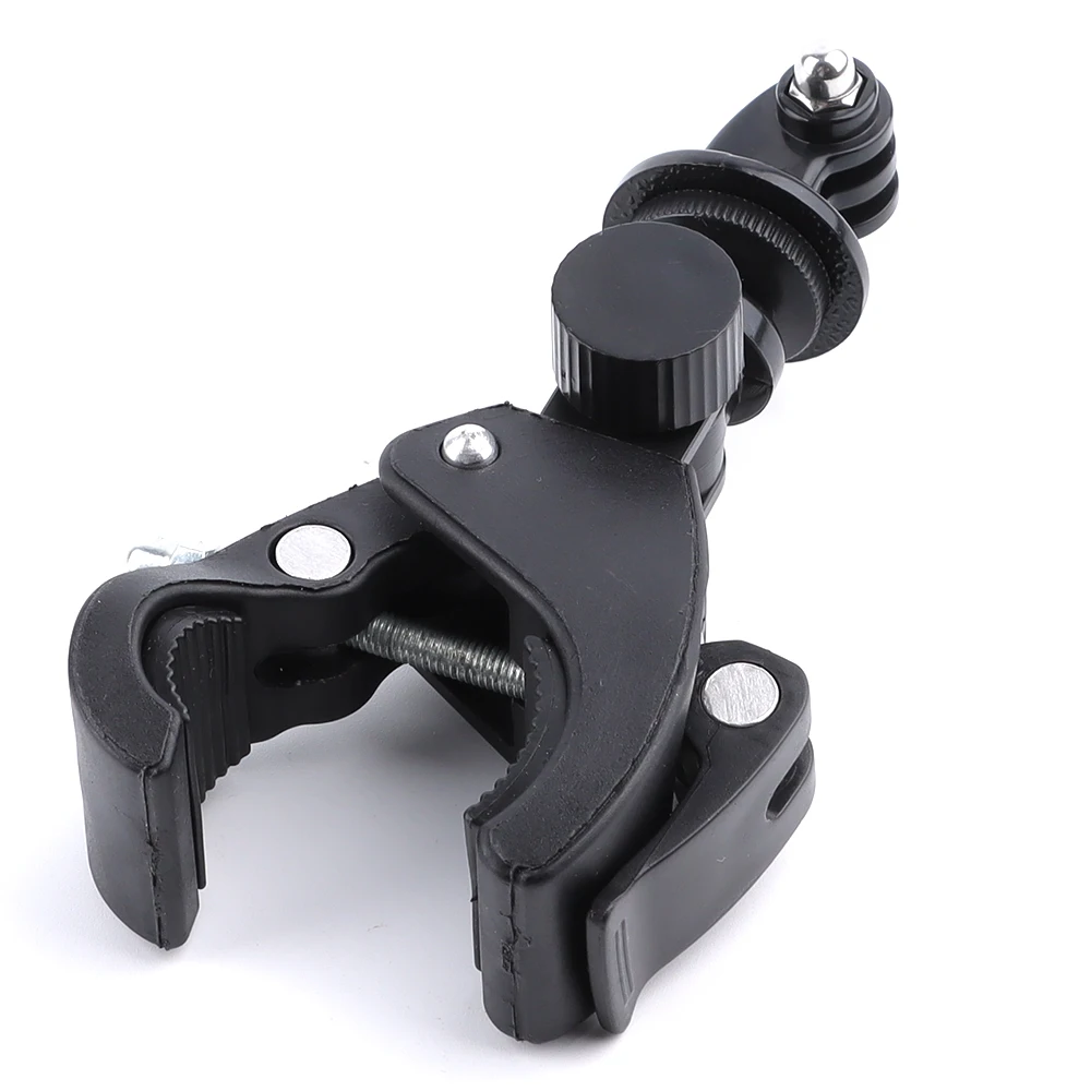 Bike Bicycle Motorcycle Handlebar Handle Clamp Bar Camera Mount Tripod Adapter For Gopro Hero 1 2 3 3+ 4 5 6 7 8 9 10 Black