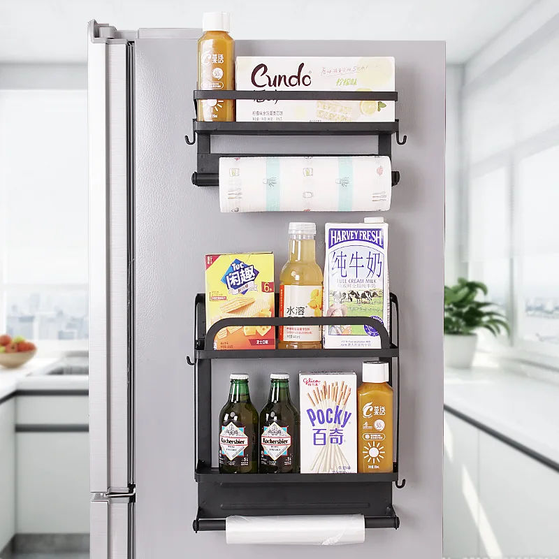 

Kitchen Organizer Refrigerator Rack Side Shelf Sidewall Holder Multifunctional Household Multi-layer Fridge Storage ZM922