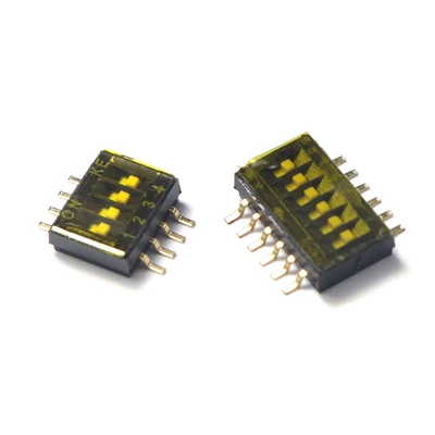 SMD SMT Slide Type Switch 1P 2P 3P 4P 5P 6P 8P 10P 1.27mm Position Way DIP Black Pitch Toggle Switch Black Snap Switch