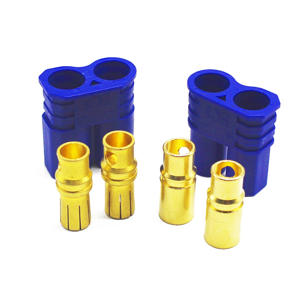 1pair High Current EC8 Gold-Plated Male/Female 8mm Bullet Banana Plug Connector Adapter For RC ESC Motor Lipo Battery Car Toys