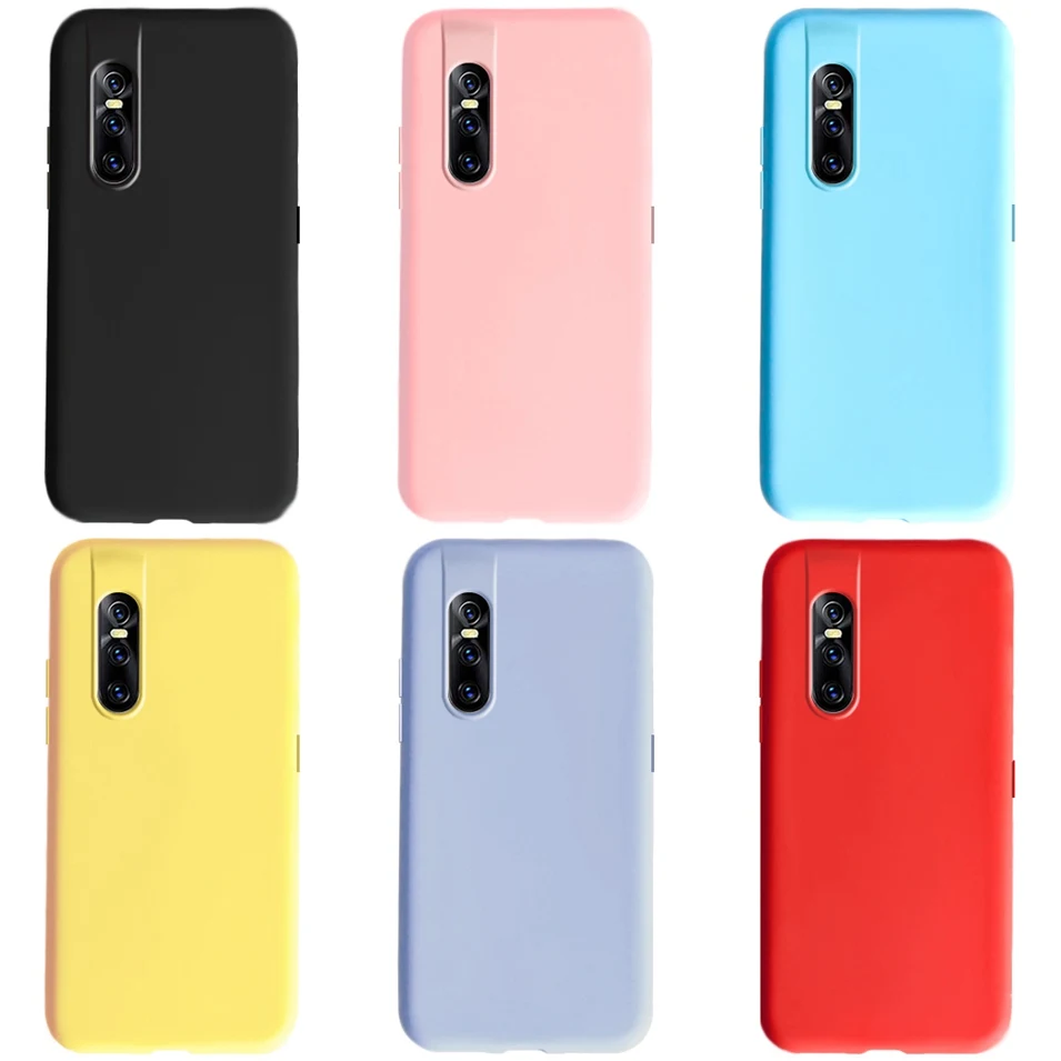 For Vivo V15 Pro Case Silicone Liquid Phone Case For Vivo V15 V 15 Pro 1818 1819 Back Cover Candy TPU Soft Covers Coque Bumper