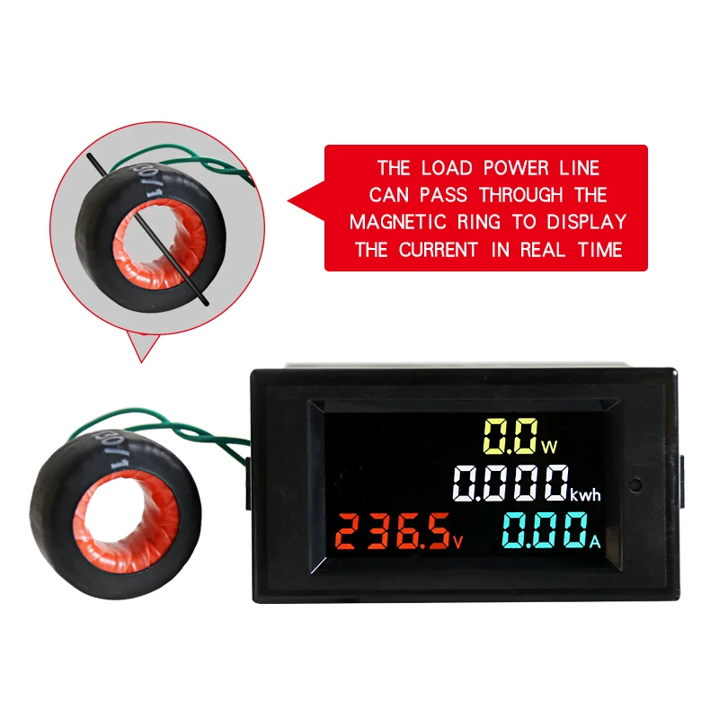 LCD Digital Multi-function Meter AC Voltage Power Current Electric Energy Electricity Meter 220V D69-2049