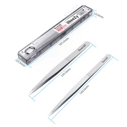 Qianli INeezy YX-01 YK-02 0.1mm flying wire non-magnetic stainless steel tweezers BGA jumper repair pliers mobile phone repair