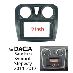 Car Radio Fascia For DACIA Sandero/Symbol/Stepway Auto Stereo Panel Dash CD Trim Installation Frame Kit Center Control Holder