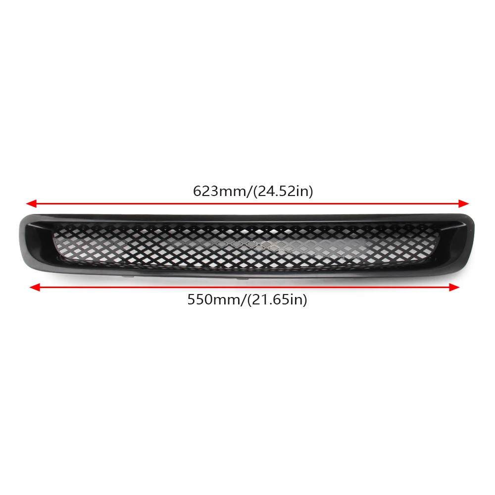 Car Front Grille For Honda Civic 1996 1998 EK CX DX EX HX LX T-R  Plastic Mesh Bumper Hood ABS Vehicles Auto Upgrade Accessories