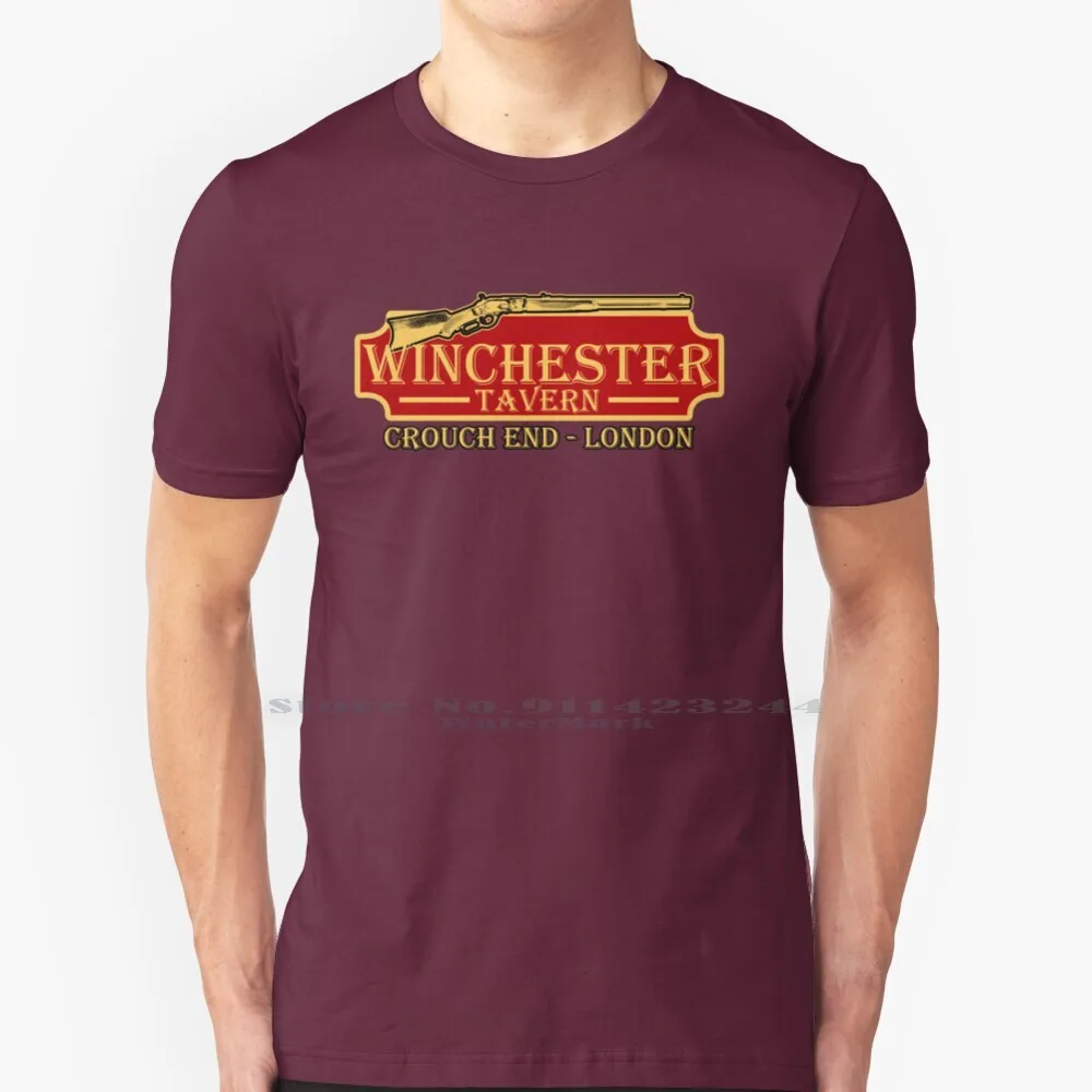 Winchester Tavern 100% Cotton T Shirt Shaun Of The Dead Movie Zombie Simon Pegg Spaced Nick Frost Cornetto Trilogy Hot Fuzz