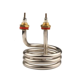 4500W 4 Rings Stainless Electrothermal Tube - For Espresso Stainless Immersion Heater Distillating Machine Electrical Heat Pipe