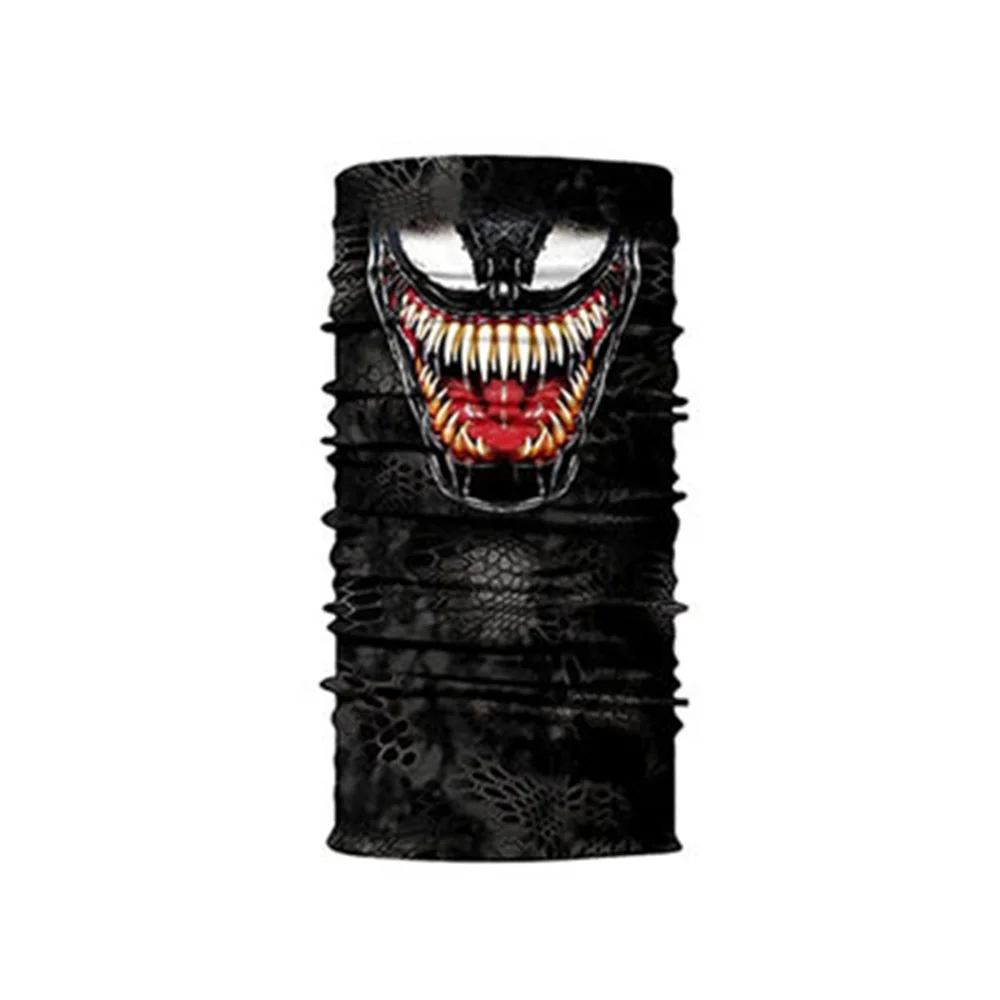 Cosplay Super Hero Venom Face Mask Breathable Cycling Headwear Skimask Halloween Accessory Costume