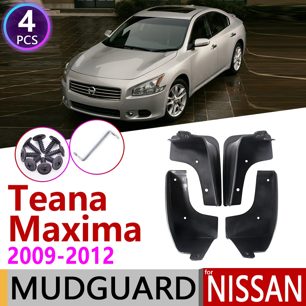 for Nissan Maxima Teana 2009~2012 J32 Car Mudflaps Fender Mud Flap Guard Splash Flaps Mudguards Accessories 2010 2011 2nd 2 Gen