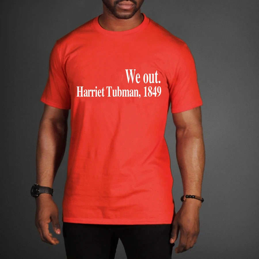 

PUDO Unisex Casual Style Short Sleeve shirts We out Harriet Tubman,1849 T-Shirt Girl Style Cute Tops Harajuku Black Lives Matter