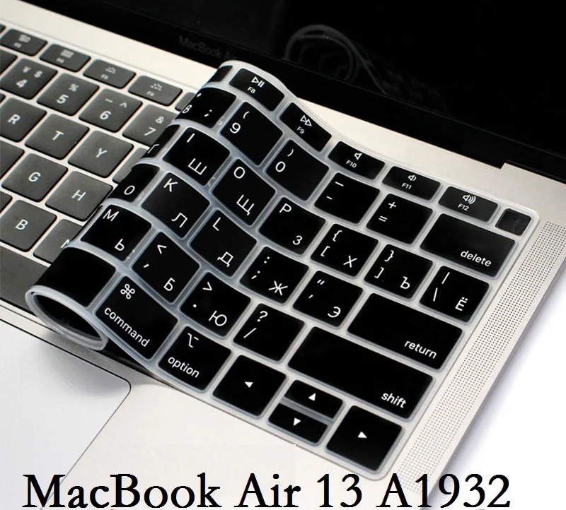 

Soft EU US for Macbook Air 13 2018 A1932 Keyboard Cover Russian Language Silicon For Macbook air 13 2018 Keyboard Cover