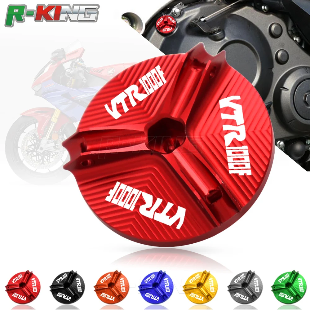 For Honda VTR1000/F/FV/FW/FX FIRESTORM  Motorcycle Engine Oil Cup Cover Oil Filler Drain Plug Sump Nut Cap