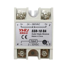 Solid State Relay SSR-10DA 10A Actually 3-32V DC TO 24-380V AC SSR 10DA Relay Solid State Resistance Regulator