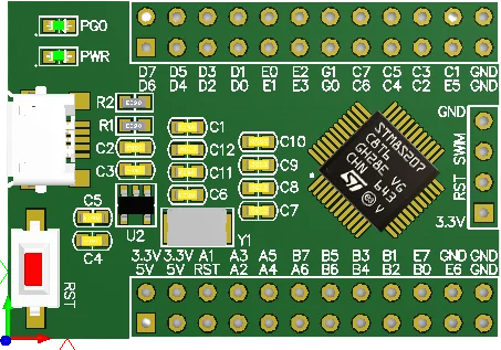 Stm8s207c8t6 Core Board Promotion Lqfp32 Minimum System K6 New Product Evaluation and Development Board Electronic Design