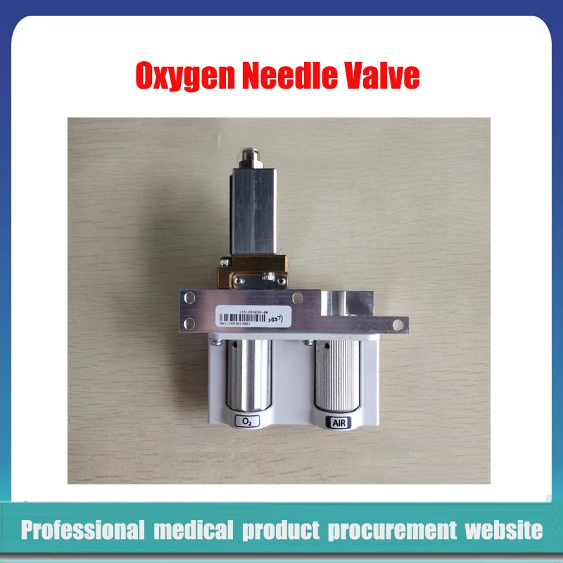 Original Mindray A7 Anesthesia Oxygen Needle Valve Assembly O2 Needle Valve FRU Oxygen Air Flow Sensor with Protection Frame