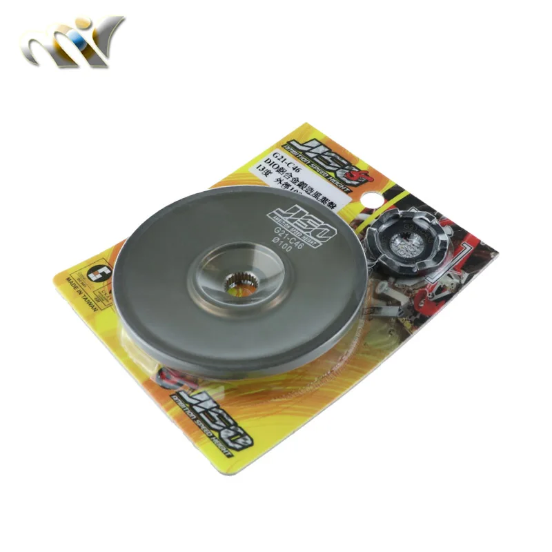 taiwan JISO Racing Scooter Variator CNC aluminum Fan Variator for GY6 50 80 139QMB/QMA ZX Dio 50 AF18 AF28 AF34 Scooter Moped