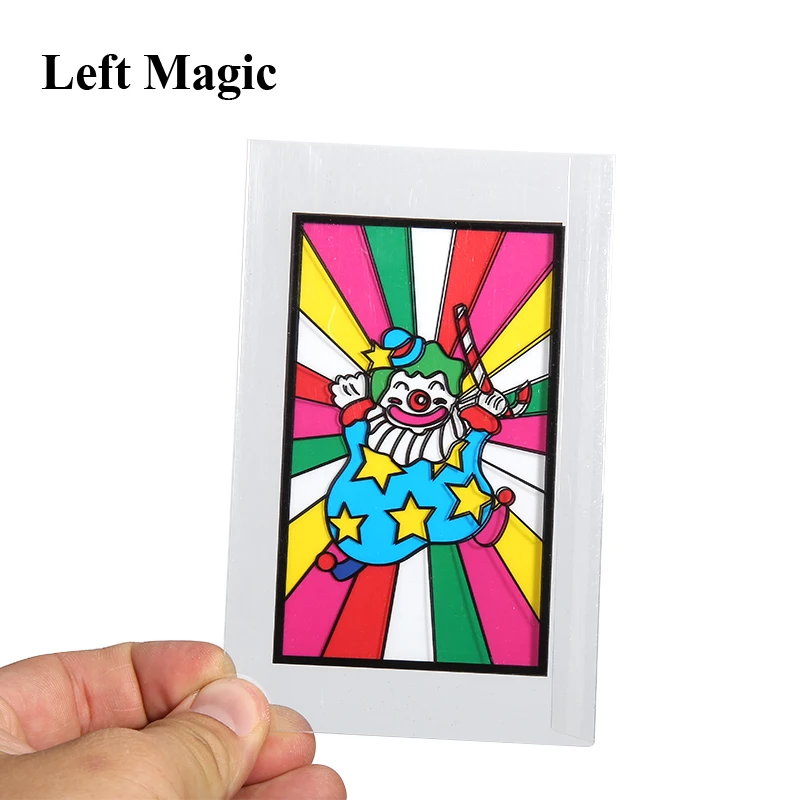 1set Clown Color Change Card Medium size close up street magic tricks Easy to do Magicians children magic