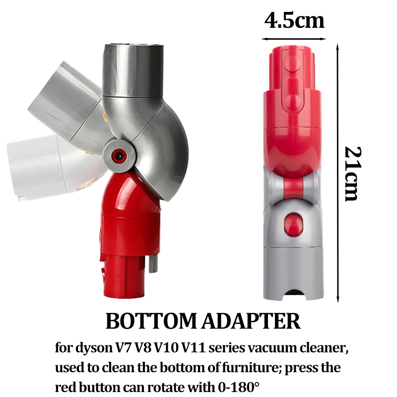 Dla Dyson V7 V8 V10 V11 części do czyszczenia próżniowego Quick Release Adapter o niskim zasięgu 970790-01 Adapter dolny do gospodarstwa domowego