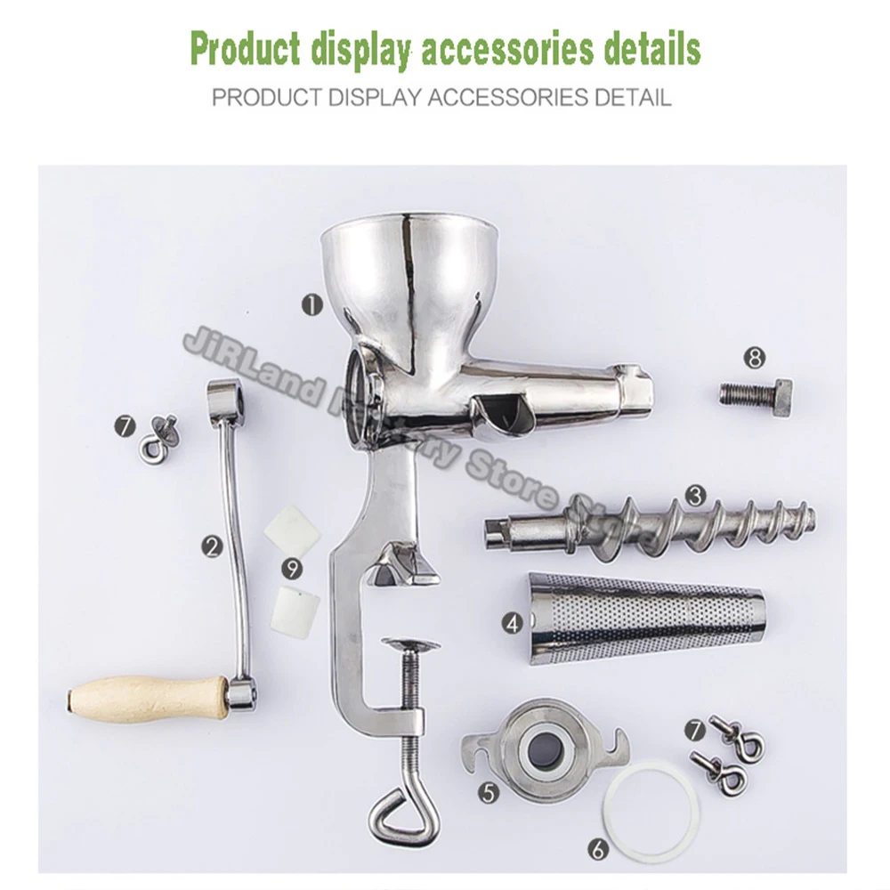 304 stainless steel manual juicer Extract ginger juice machine press Original machine Hand-operated fruit and vegetable juicer