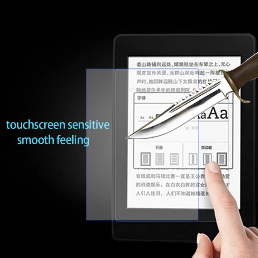 Protetor de tela para pocketbook 606 pb606, 2 pacotes com película de vidro temperado de 6 polegadas, leitor de e-books
