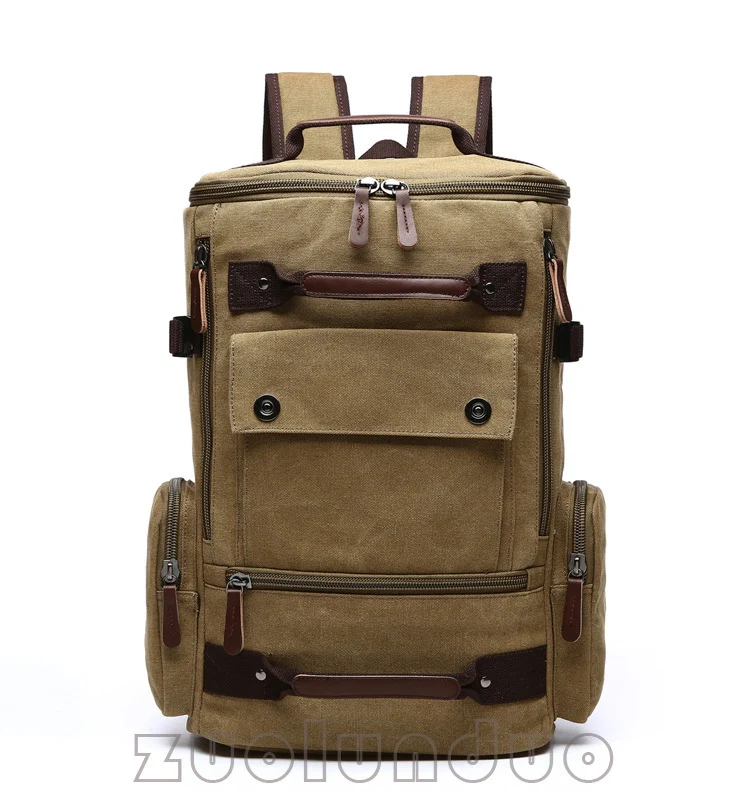 Männer Rucksack Vintage Leinwand Rucksack Schule Tasche männer Reisetaschen Große Kapazität Rucksack Laptop Rucksack Tasche Rucksack – Detail 5