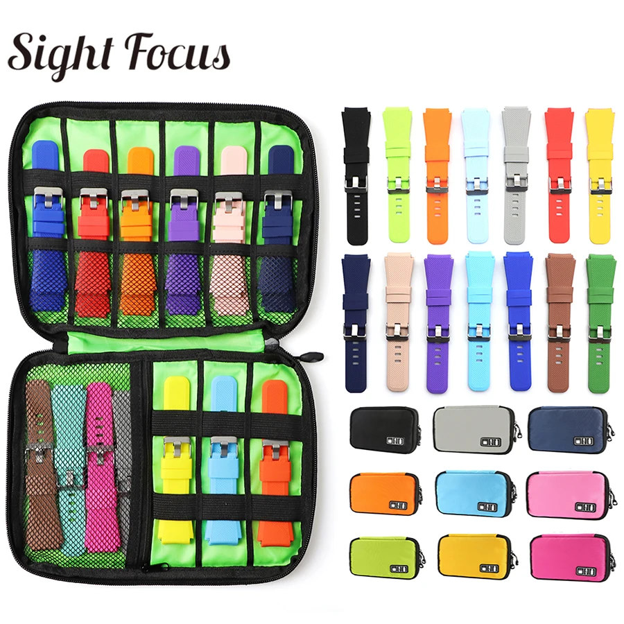 Portable Watch Strap Storage Watch Bands Box Watchband Case For Apple Watch Band Organizer Box Bag Digital Travel Watch Pounch