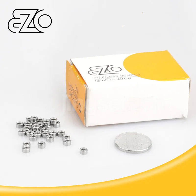 10pcs JAPAN EZO stainless steel bearing SMR63/74/84/85/95/105/115/106/126/117/137/128/148ZZ high precision miniature bearings