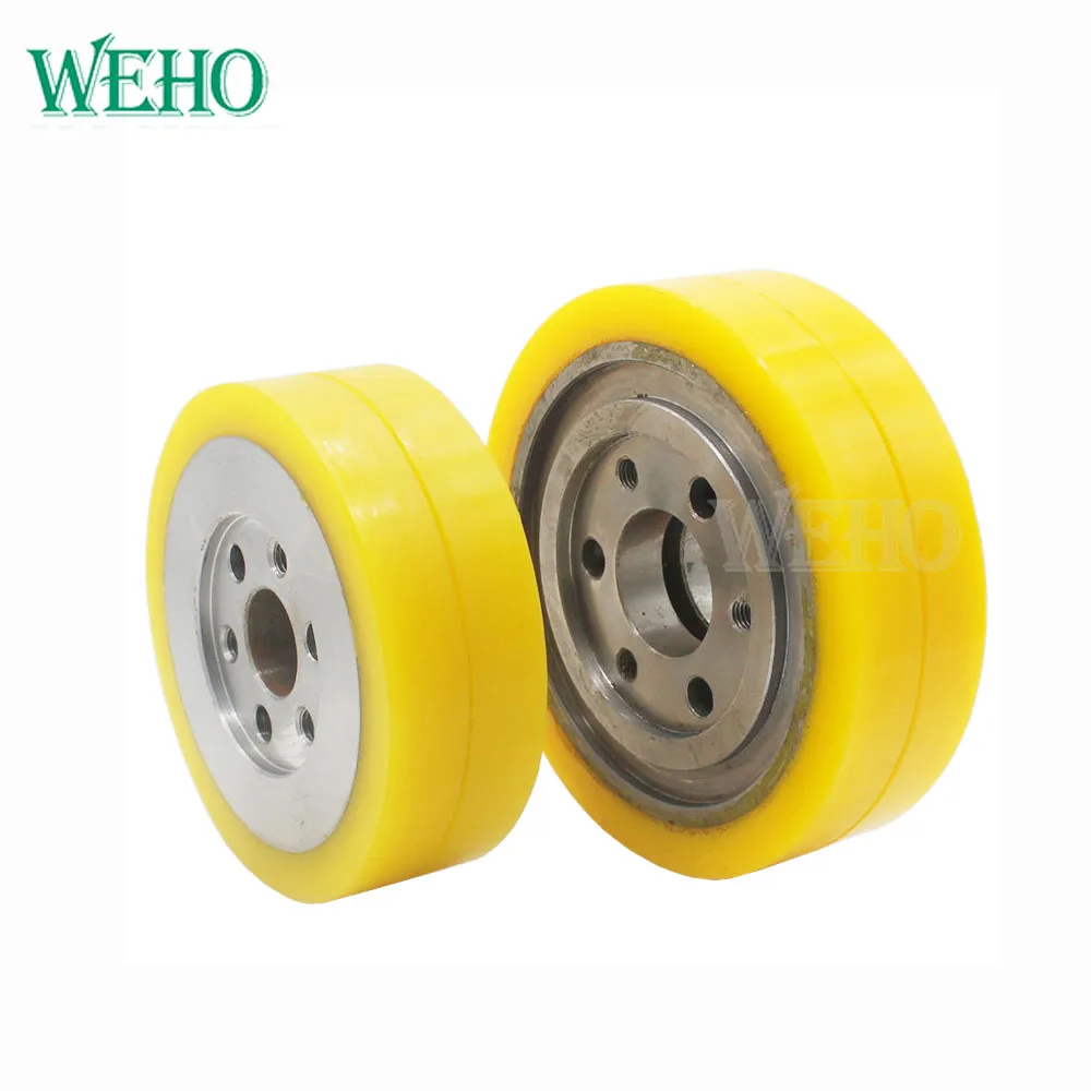 120mm PU Feed Roller, Woodworking Four Side Planer Roller for Wood Timber Power Feeder Machine
