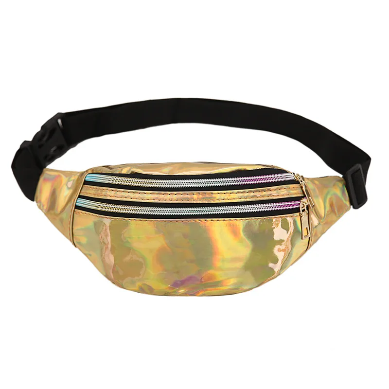 Waist Bag Laser Belt Bag Holographic Fanny Pack Designer Cute Waist Packs Bum Bag Party Travel  Fashion Girls Shoulder Glitter