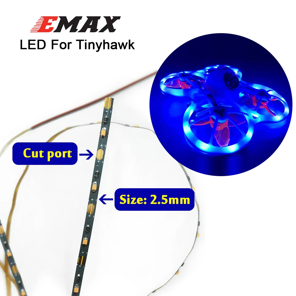 Emax Tinyhawk LED 1M 2.5mm Non-Waterproof 60 Strip Light Dream Color DC 5V led for FPV Racing RC Mini Drone